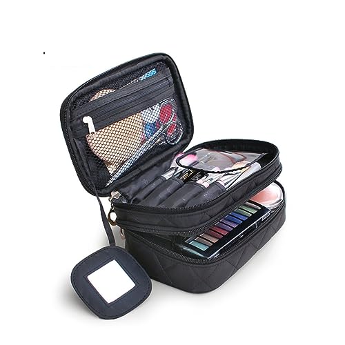 PAMINGONO Kosmetiktasche Reise Für Damen Nylon Up-Tasche Kosmetik Und Toilettenartikel-Organizer Großes Fassungsvermögen Reißverschlussdesign Organizer Für Reisen Und von PAMINGONO