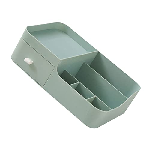 PAMINGONO Desktop- aufbewahrungsdose storage boxes kosmetikaufbewahrungsboxen Schminktisch Kosmetikschubladen Make-up-Organizer Badezimmer-Theken-Organizer Plastik Green von PAMINGONO
