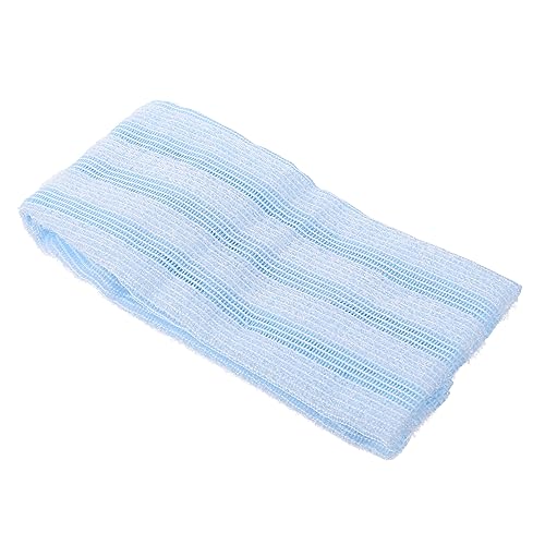 PAMINGONO Doppelseitiges Badetuch Badeschrubber Für Schrubberband Peeling-duschwerkzeug Rückenwäscher Peeling-stoff-rückenwascher Körpertuch Duschwaschlappen Reinigungstücher Blue Polyester von PAMINGONO