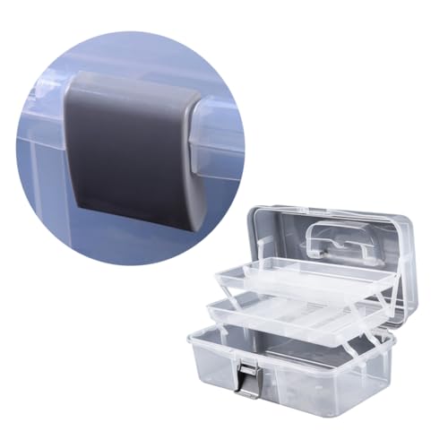PAMINGONO Faltbare Für Nägel Multifunktionale Dreilagige Nagelwerkzeug Organizer Und Transparent Ideal Für Kosmetik Und Nagelpflege von PAMINGONO
