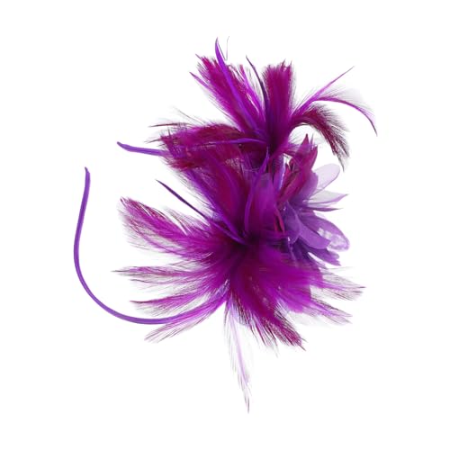 PAMINGONO Elegantes Stirnband Haarnadel Brautschmuck Hochzeitsaccessoire Fascinator Haarspange Breites Stirnband Für Frauen von PAMINGONO