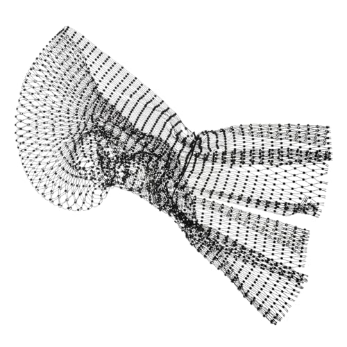 PAMINGONO Flash Diamond Haarschmuck Mesh-Haarbänder Miniaturdekoration braut haarschmuck perlen haarspange Aushöhlen strassbesetzte Haarbänder Kristallturbane für Frauen Strasssteine Black von PAMINGONO