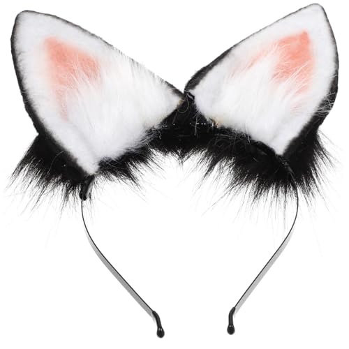 PAMINGONO Flauschiges Hasenohren Haarreif aus Weiches Tierohren Stirnband für Cosplay Party Langlebiges Modisches Kopfteil für Erwachsene Einzigartiges für von PAMINGONO