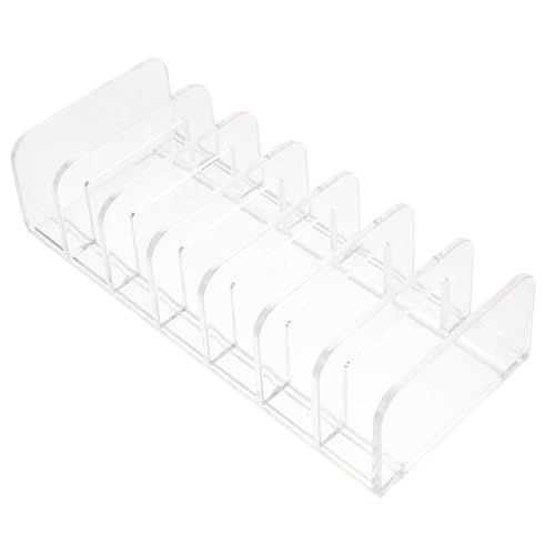 PAMINGONO Transparenter Make-up-paletten-organizer Mit Sieben Fächern Für Lidschatten Und Kosmetik Platzsparendes Desktop-design Für Badezimmer Und Schminktische von PAMINGONO