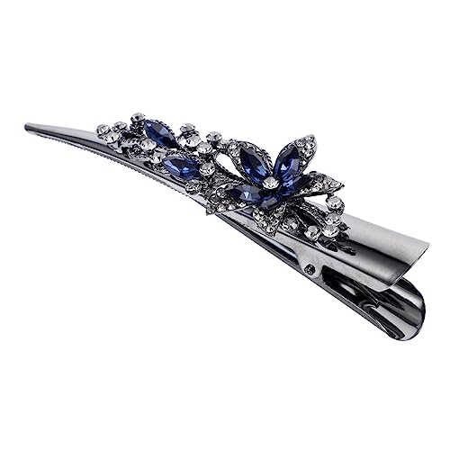PAMINGONO Haarspange Aus Metall Funkelnde Entenschnabel-haarspange – Strass-haarnadel – Modische Spange Für Frauen – Feines Haar-accessoire PAMINGONO Haarspange Aus Metall Funkelnde Entenschnabel-haarspange – Strass-haarnadel – Modische Spange Für Frauen – Feines Haar-accessoire von PAMINGONO