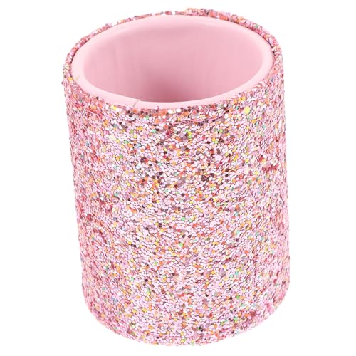 PAMINGONO Glitter Makeup Pinsel Organizer Tragbarer Kleiner Aufbewahrungsbehälter Glitzerndem Design Für Kosmetik-pinsel Und Makeup-tools Für Und Desktop-dekoration von PAMINGONO