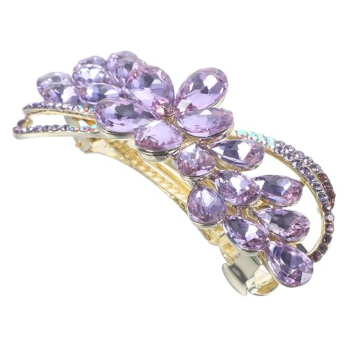 PAMINGONO Große Feder-haarspange Für Damen Strass-haarnadel Elegantes Haar-accessoire Für Mädchen Haarspangen Für Teenager-mädchen Styling-tool von PAMINGONO