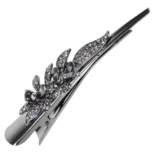 PAMINGONO Vintage Haarklammer Mit Strass Große Metall-haarspange Für Damen Elegante Entenschnabel-haarclip Für Hochzeiten Und Besondere Anlässe Dekorativer Haarschmuck Stil von PAMINGONO