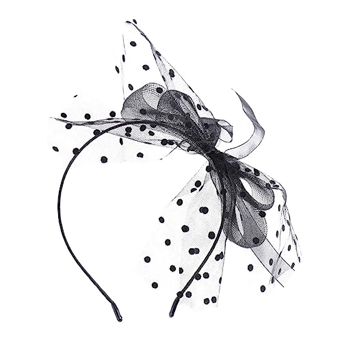 PAMINGONO Große Elegante Netz-bow-kopfbedeckung Für Frauen Schwarze Haarband Für Besondere Anlässe Und Alltag Stilvolles Accessoire Für Partys Und Freizeit von PAMINGONO