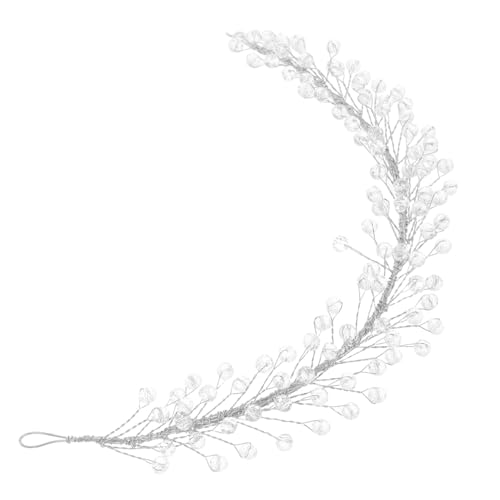 PAMINGONO Elegantes Braut-Stirnband mit Perlen und Strasssteinen zartes Damen-Kopfstück für besondere Anlässe von PAMINGONO