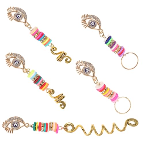 PAMINGONO 5stücke Teiliges Haar Schmuck Dreadlock Ringe Und Perlen Für Zöpfe Stilvolle Haaraccessoires Für Frauen Für Partys Und Besondere Anlässe von PAMINGONO