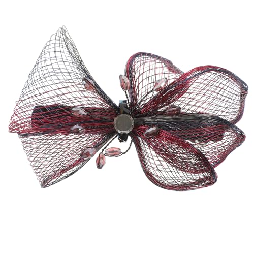 PAMINGONO Haarspange Mit Großen Schleifen Eleganter Hochzeits-haarschmuck Für Mädchen Zierlicher Haarklammer Für Langlebig Und Einfach Zu Handhaben von PAMINGONO
