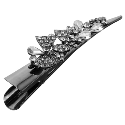 PAMINGONO Haarspange Mit Strass Für Damen Große Haarnadel Im Vintage-stil Haarschmuck Für Hochzeit Und Party Metall-haarspange Für Verschiedene Anlässe von PAMINGONO