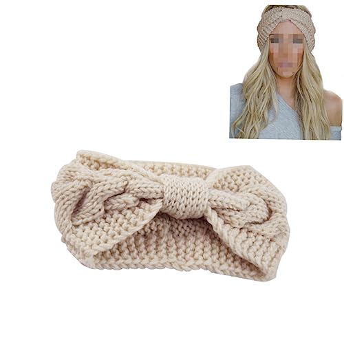 PAMINGONO Crochet Turban Stirnband Für Damen Warmes Dickes Gestricktes Haarband Mit Niedlichem Knoten Der Mitte Für Kühle Tage Und Lässige Boho-looks von PAMINGONO
