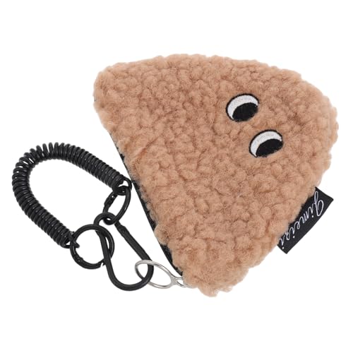 PAMINGONO Niedliche Cartoon-geldbörse Für Damen Plüsch-schlüsselanhänger Tasche Neuheit Wechselhalter Mini-Rucksack von PAMINGONO