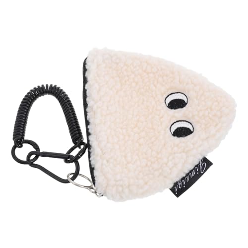 PAMINGONO Süße Plüsch-geldbörse Geldbörse Onigiri-Puppe Schlüsselanhänger Reißverschlusstasche Auto-Aufbewahrungstasche Mini- Organisationstasche von PAMINGONO