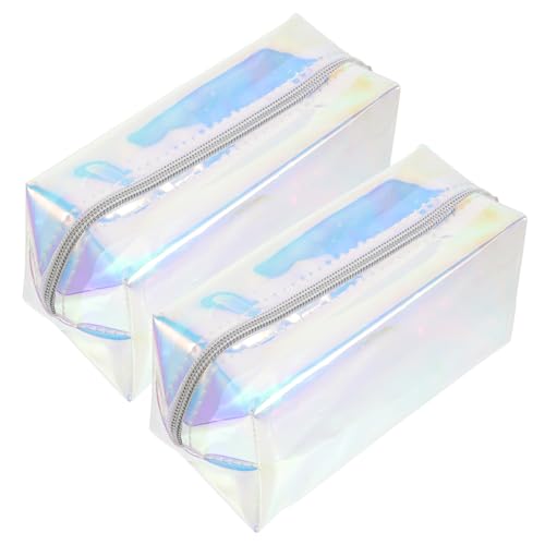 PAMINGONO 2stücke wasserdichte Make-up Tasche Für Damen Transparente Reisetasche Mit Reißverschluss Für Reisen Kosmetik Und Toilettenartikel Leicht Und Kompakt von PAMINGONO