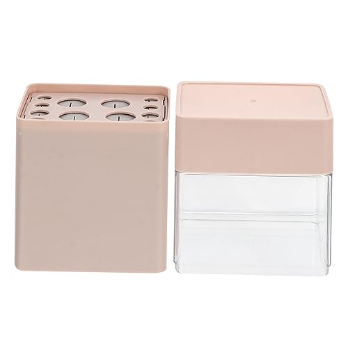 PAMINGONO Kosmetik-aufbewahrungsbox Make-up-pinsel-organizer Aufbewahrungseimer Transparent Für Verschiedene Pinselgrößen Sparend Für Desktop Und Reisen von PAMINGONO