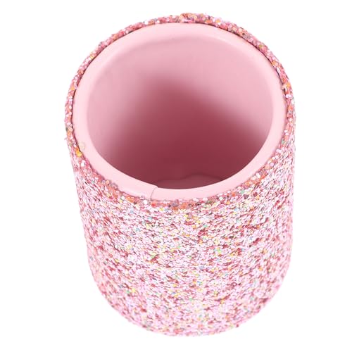 PAMINGONO Makeup Pinsel Organizer Kunststoff Dekorativer Aufbewahrungseimer Für Schminkwerkzeuge Und Tragbar Für Und Mädchen von PAMINGONO