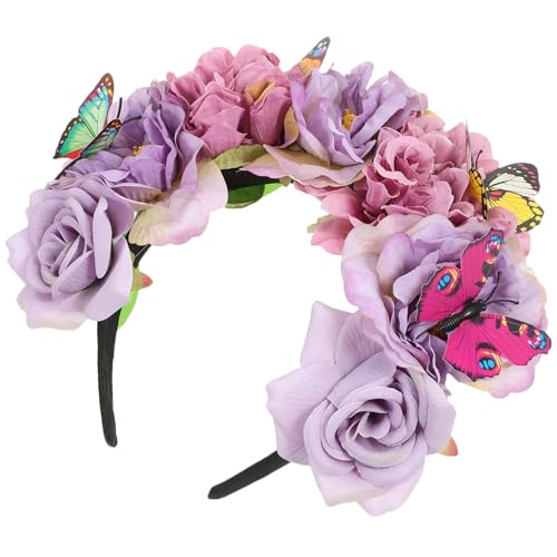 PAMINGONO Schmetterlings-stirnband Blumen-kopfschmuck Stilvolles Haar-accessoire Für Frauen Für Abschlussball Und Halloween von PAMINGONO