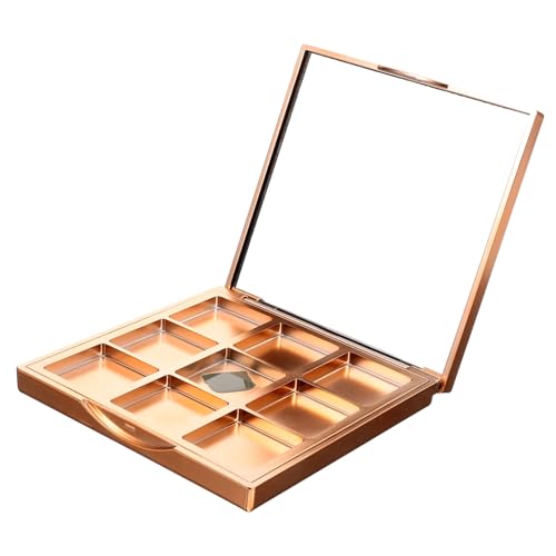 PAMINGONO Leere Lidschattenbox, Lidschattenpalette, Leeres Lidschattentablett, Organizer, Reisetablett, Leere Make Up Palette Mit Gitter, Lidschattenpalette, Make Up, Lidschattenplatte, von PAMINGONO