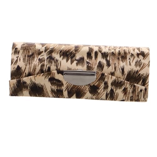 PAMINGONO Leopard Print Lippenstift Etui mit Spiegel Kleines Make Up Case aus Satin Lipstick Organizer für Damen Tragbare Lippenstifthalterung Kosmetiktasche für Handtasche Schützendes von PAMINGONO