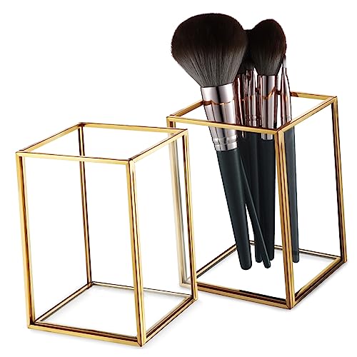 PAMINGONO 2 Stück Kosmetikpinselhalter Pinselstiftbehälter Make-up-pinselbecher Sparen Sie Zeit Einfacher Zugriff Für Augenbrauenstifte von PAMINGONO