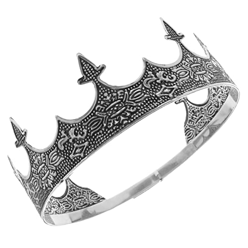 PAMINGONO Metallkronen-stirnband Für Männer Stilvoller Kopfschmuck Für Erwachsene Für Bühnenauftritte Cosplay von PAMINGONO