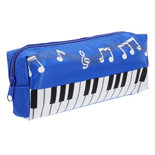 PAMINGONO Piano Keyboard Muster Federmäppchen Tragbare Stiftetasche Strapazierfähigem Canvas Für Erwachsene Und Mädchen Praktischer Organizer Für Bleistifte Und Schreibutensilien von PAMINGONO