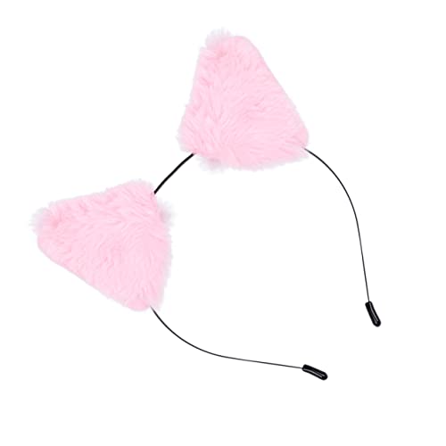 PAMINGONO Haarreif Mit Tierohren Rosa Pailletten Stirnband Metall Kopfschmuck Elastische Ohrhaarbänder Für Frauen Kostüm Party Accessoires von PAMINGONO