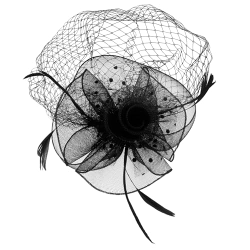 PAMINGONO Headdress Mit Federn Und Netz Party-accessoire Für Kreative Auftritte Dekorativer Kopfschmuck Für Fotorequisiten Bei Veranstaltungen Und Cosplay von PAMINGONO