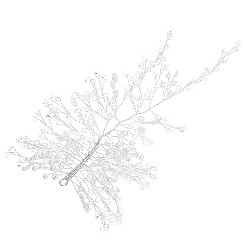 PAMINGONO Kristall Haarschmuck Eleganter Silber Haarschmuck Für Hochzeit von PAMINGONO