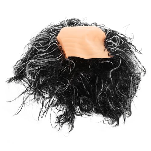 PAMINGONO Glatzenperücke Für Alte Männer Kostümzubehör Für Opa Vielseitige Cosplay Perücke Für Halloween Grau Wiederverwendbar Mit Bequemem Sitz von PAMINGONO