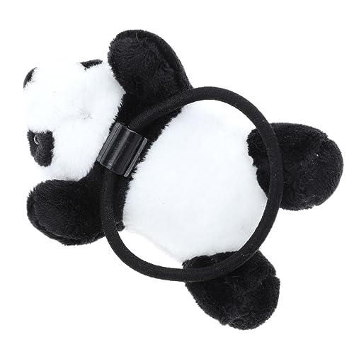 PAMINGONO Plüsch Panda Haargummi Cartoon Haarschmuck Elastisches Haarband für Festen Süßes Ponytail Accessoire für Mädchen Frauen Alltag Party von PAMINGONO