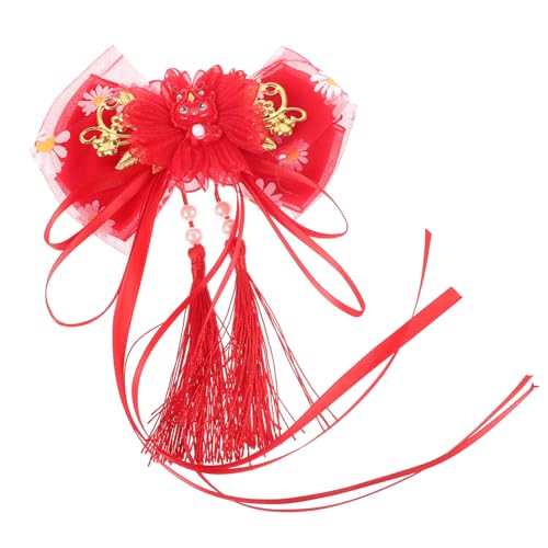 PAMINGONO Chinesische Haarspange Frühlingsfest Haarspange Mit Quaste Chinesischer Haarschmuck Haarspangen Für Mädchen Asiatischer Haarschmuck Haarspangen Für Festivals von PAMINGONO