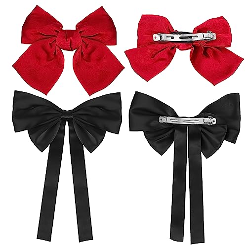 PAMINGONO 4stücke Teiliges Große Schleifen-haarspangen Für Damen Und Mädchen Und Haarschmuck Für Elegante Styles Für Valentinstag Geburtstage Und Besondere Anlässe von PAMINGONO