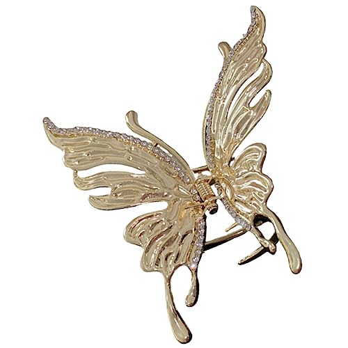 PAMINGONO Schmetterlings-clips Für Frauen Mädchen Teenager Metall-haarspangen Strass-schmetterlings-haarspange Rückseite Haarspangenhalter von PAMINGONO