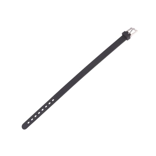 PAMINGONO Silikonarmband Schwarz Robustes Armband mit Verstellbaren Löchern Langlebig und Flexibel Geeignet für Jungen und Mädchen Party Accessoire und Gruppenspielhilfe von PAMINGONO