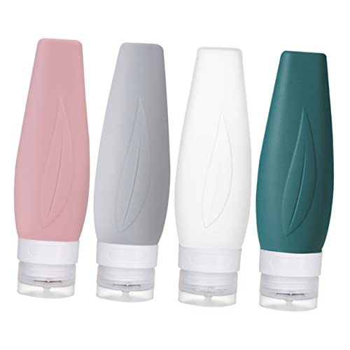 PAMINGONO Silikonflaschen Tragbar Für Reisen Kosmetikbehälter Leere Lotionflaschen Für Make-up-entferner Shampoo Und Mehr Auslaufsicher Wiederverwendbar von PAMINGONO