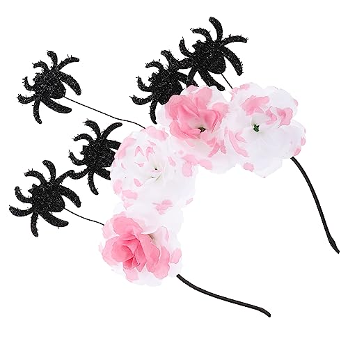 PAMINGONO Halloween Haaraccessoire Mit Spinnen Und Rosenmuster Für Kostümpartys Und Rollenspiele Sorgt Für Auffällige Looks Und Verleiht Und von PAMINGONO