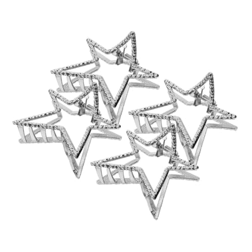PAMINGONO 4stücke Kleine Haarklammern Stern-design Metallische Haarclips Für Mädchen Dekorative Krallenclips Für Hochzeiten Partys Und Alltag von PAMINGONO