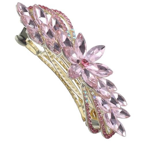 PAMINGONO Rhinestone Haarspange Für Friseurzubehör Für Besondere Anlässe Wie Hochzeiten Oder Partys Und Rosa Für Teenager Und Damen von PAMINGONO