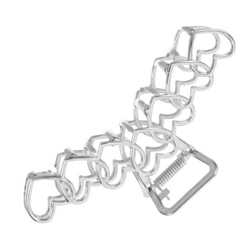 PAMINGONO Große Haarklammer Für Dickes Haar Metall-herz-haarspange Im Minimalistischen Design Langlebige Haarspange Für Lange Frisuren Stilvolles Haarschmuck-accessoire Für Frauen von PAMINGONO