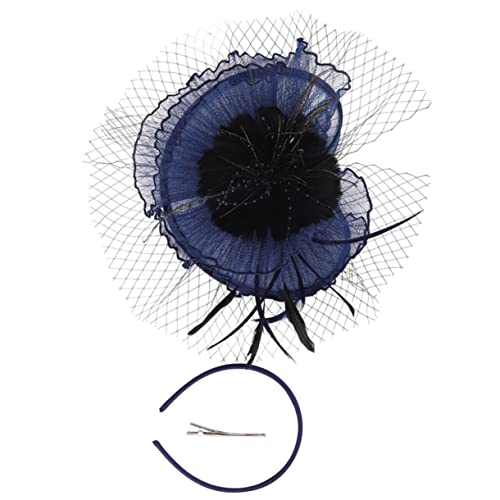 PAMINGONO Fascinator Hut Für Damen Abnehmbarer Haarclip Haarreif Vintage Brautkopfschmuck Für Hochzeiten Teepartys Und Besondere Anlässe Vielseitige Kopfdekoration Verschiedenen Farben von PAMINGONO