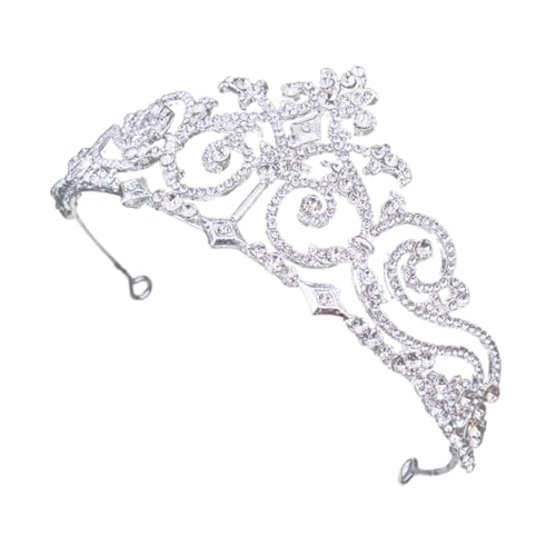 PAMINGONO Tiara Krone für Damen mit Funkelnden Strasssteinen Braut Haarschmuck für Hochzeit Party und Fotografie Leichter und Bequemer Kopfschmuck für Stilvolle Frauen von PAMINGONO