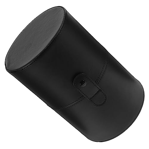 PAMINGONO Tragbarer Make-up-pinselhalter Aus Pu Pinselbecher Mit Deckel Für Reisen Kosmetikpinsel Aufbewahrungseimer Make-up-pinselhalter Organizer Schminkbox Mit Abdeckung von PAMINGONO
