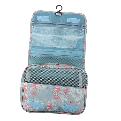 PAMINGONO Hängende Kosmetiktasche Wasserdichter Make up Organizer Für Reisen Großer Aufbewahrungsbeutel Mit Flamingo Muster Perfekt Für Damen Und Herren von PAMINGONO