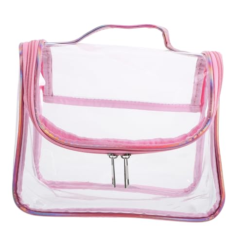 PAMINGONO Transparentes Kosmetiktäschchen Reise Toilettentasche Mit Handgriff Und Leicht Für Frauen Und Unterwegs von PAMINGONO