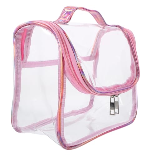 PAMINGONO Kosmetiktasche Für Frauen Tragbare Umhängetasche wasserdichte Transparente Reise-Organizer-Tasche Elegantes Make-up-Accessoire Mit Großzügigem Stauraum Und Handlichem Design von PAMINGONO