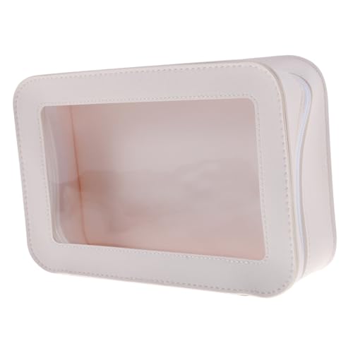 PAMINGONO Transparenter Reise Kulturbeutel Waschbeutel mit Reißverschluss Leicht Tragbar für Damen Make up Kosmetik Organizer für Frauen Reise Outdoor von PAMINGONO